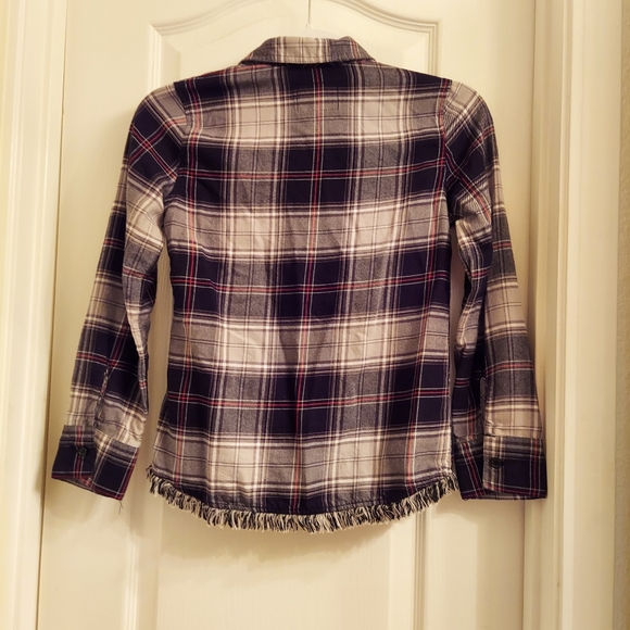 Justice black frayed plad |8| - Picture 5 of 8